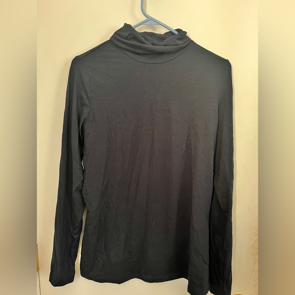Land’s End Black Turtleneck Shirt